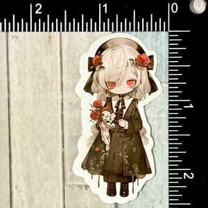 🌀10/$10🌀 Candy Girl Dark Little Lolita Doll Reusable Waterproof Vinyl Sticker